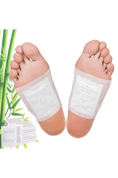 20 Adet Bambu Özlü Detox Ayak Bandı Rahatlatıcı Özellikli Detoks Bandı Toksin Atıcı Kinok ürün görseli 1