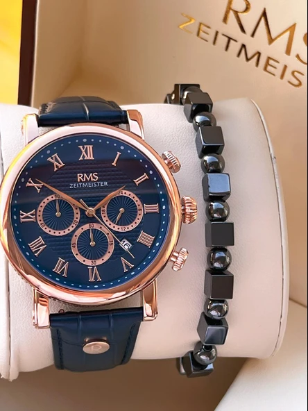 Romanson Deri Kordon İç Fonksiyonları Aktif 5 Atm Suya Dayanıklı Erkek Kol Saati AG1634.06 ürün görseli