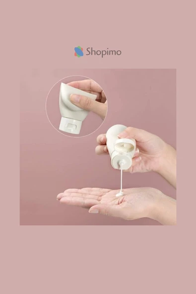 3 Adet Seyahat Tipi Doldurulabilir Krem Şampuan Şişe Seti Krem Kutusu 60 Ml - 3