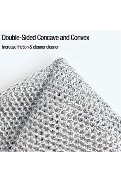 1 Adet Ince Telli Bulaşık Bezi Yag Ve Kir Sökücü Bez Tel Çizmez Bulaşık Teli Naylon Ovma Bezi - Resim 3