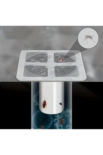 10 Parça - Saç Tutucu & Böcek Koruyucu Banyo, Mutfak Lavabosu & Zemin Gider Süzgeçleri İçin - Resim 3