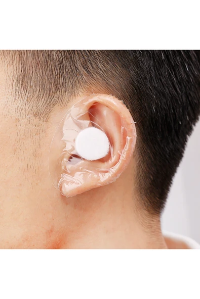 10lu Paket Su Geçirmez Yapışkanlı Kulak Koruyucu Bant Bebek Banyo Yüzme Kulak Bandı - Resim 3