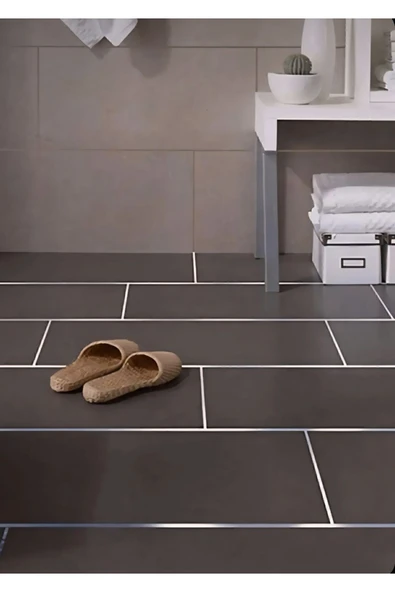 1 ADET Gri Fayans Arası Yapışkanlı Şerit Bant Derz Bandı 1 Cm 50 Metre - Resim 6