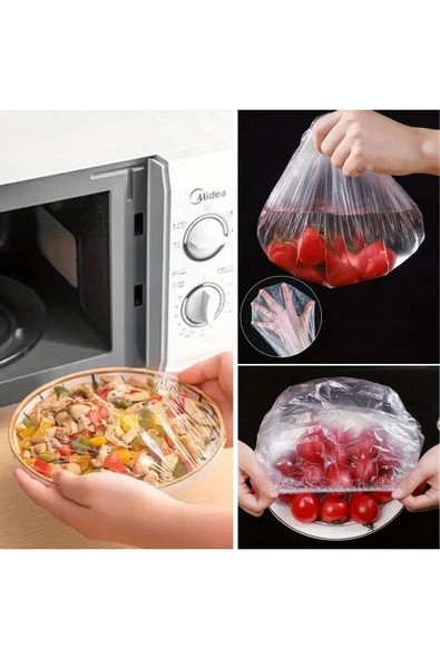 BUFFER® 100 Adet Tazeliği Koruyan Tencere ve Tabak Bonesi Çok Amaçlı Kullan At Tabak Bonesi - Resim 5