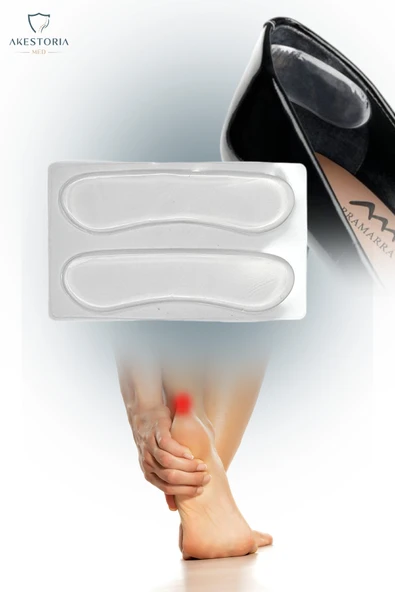 Ayakkabı içi Topuk Koruyucu Önleyici 2'li Şefaf Korma Silikonlu FC-025 ürün görseli 1