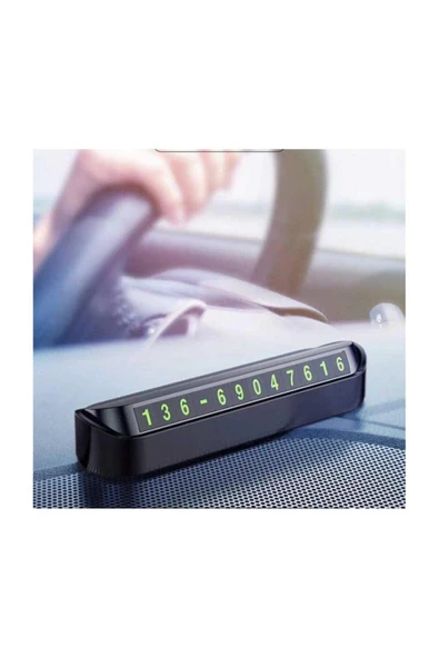 Araç Içi Park Telefon Numarası Fosforlu Numaratör Araç Numaratörü - Resim 4