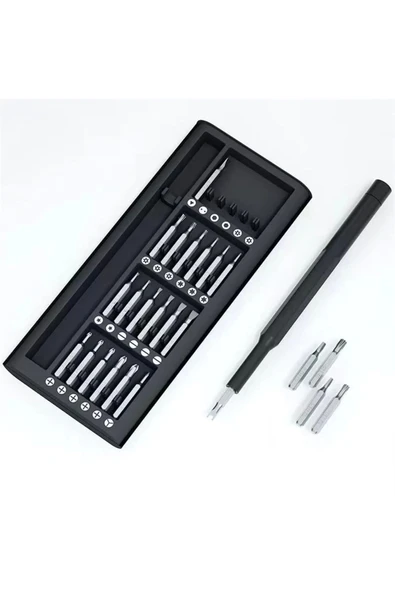 25 Parça Çok Fonksiyonlu Hassas Tornavida Seti – Telefon Tablet Elektronik Tamir Tornavida Seti ürün görseli 1