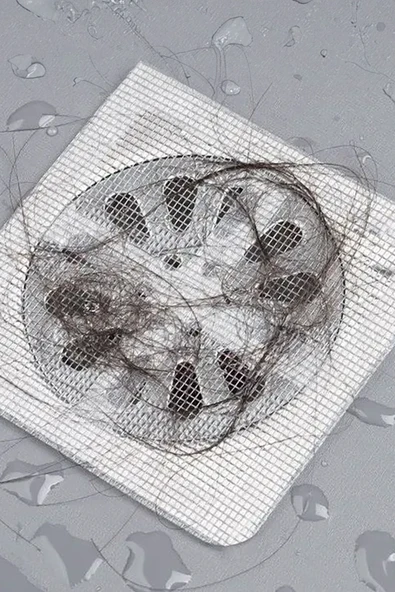 5 Adet Yapışkanlı Banyo Gider Koruyucu Saç Toplayıcı – Gider Böcek Koruyucu Gider Süzgeci 5Li - Resim 6