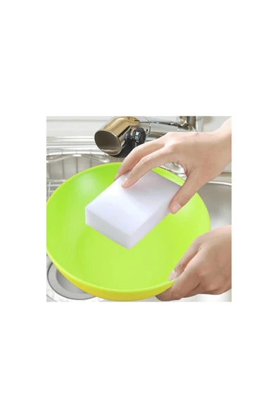 Beyaz Sihirli Sünger Mutfak Çok Amaçlı Oto Tampon Torpido Temizleyici Çizik Alıcı 2 Adet ürün görseli 1