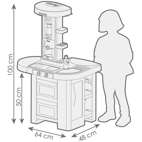Smoby Kitchen Tech Edition Mutfak Seti 7600311052 - Resim 5