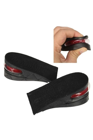 5 Cm Hava Yastıklı Boy Uzatıcı Tabanlık Siyah - Resim 2