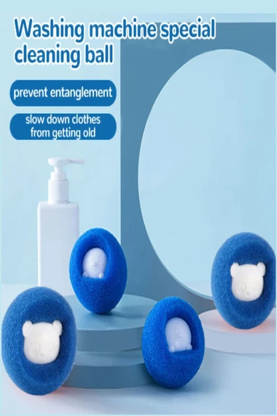 Çamaşır Makinesi Tüy ve Kıl Toplama Topu 3 lü Set (Orjinal) - Resim 2