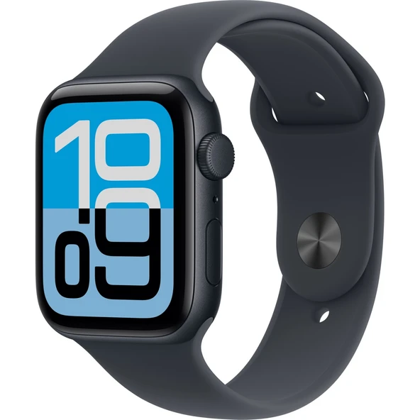 Apple Watch Se 3 Gps, 44 mm Gece yarısı Alüminyum kasa ve Gece yarısı Spor kordon - m/l