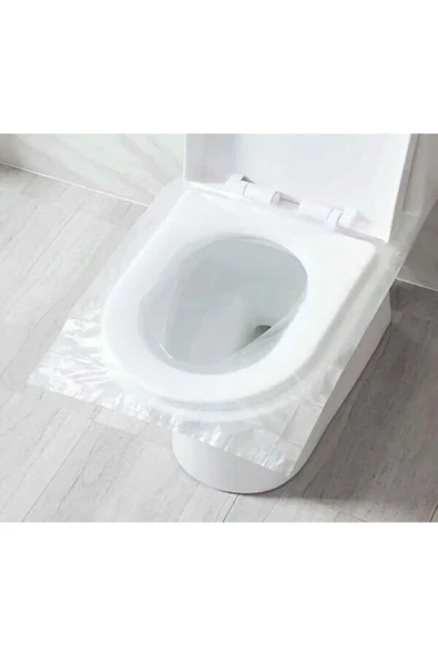 50 Adet Kullan At Klozet Örtüsü Klozet Poşeti Klozet Kapak Örtüsü Dispenseri - Resim 2