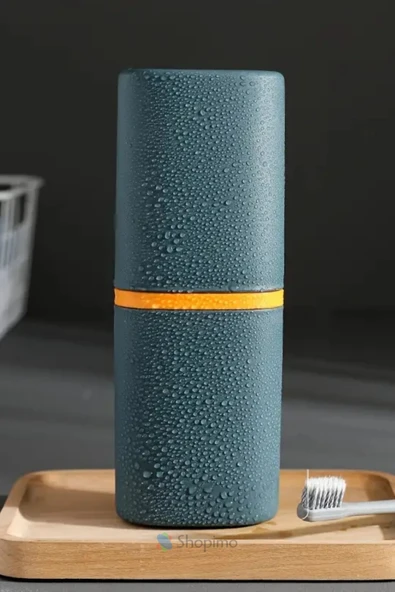 Aksesuar Taşıma Kutusu Seyahat Tipi Organizer Gözlük Diş Fırçası Makyaj Fırçası Saklama Kabı - Resim 5