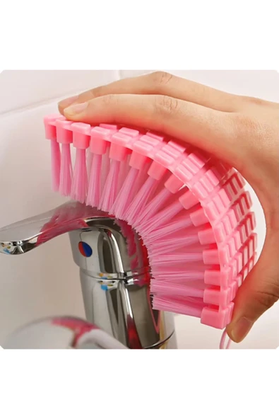 Esnek Bükülebilir Temizlik Fırçası 360 Derece Döner Lavabo Banyo Mutfak Temizlik Fırçası - Resim 2