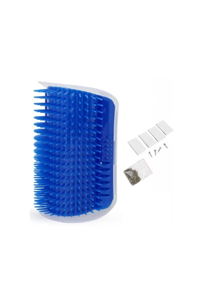 Kedi Kaşınma Masaj Fırçası Köşeye Monte Edilebilir Catit catnip Nanesi Bantlı veya Vidalı - Resim 5