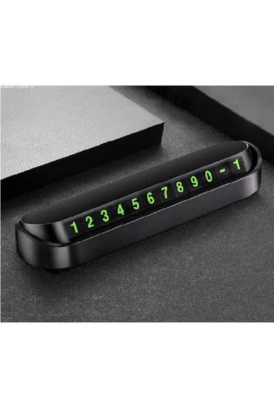 Fosforlu Açılır Kapanabilir Numaratör Ön Torpido Üstü Telefon Numarası Göstergesi Araba ürün görseli 1