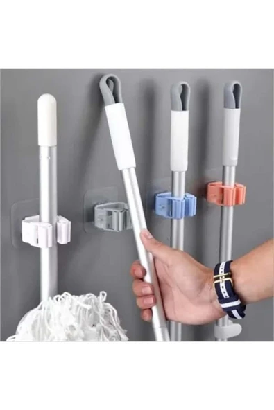 Duvara Monte Mop Paspas Tutucu 4 Adet ürün görseli 1