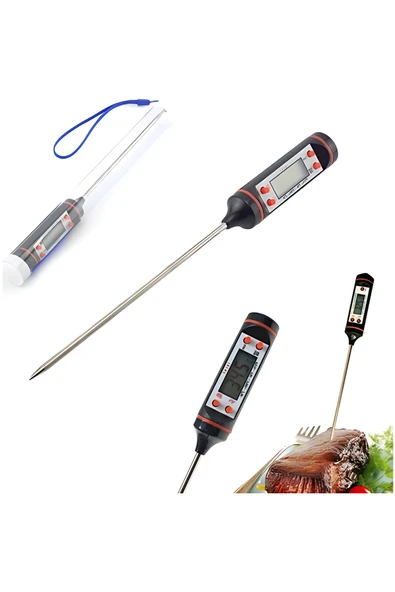 Profesyonel Özel Kutulu Dijital Gıda Et Tavuk Balık Yemek Pişirme Termometre Sıcaklık Ölçer Mutfak ürün görseli 1