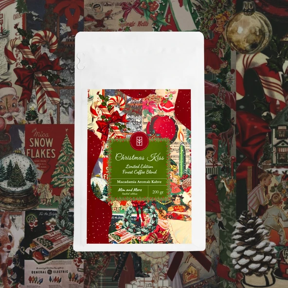 Christmas Kiss 2025 Coffee - Macadamia Aromalı Filtre Kahve 200 G - Resim 3