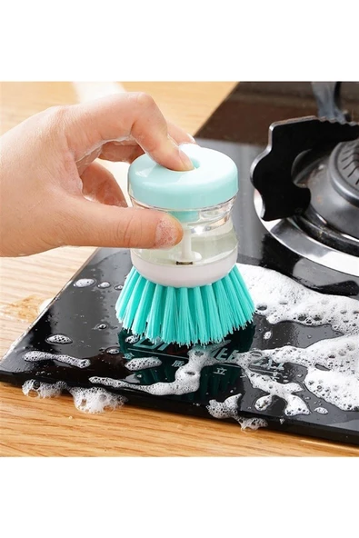 Deterjan Hazneli Bulaşık Yıkama Fırçası - Resim 3
