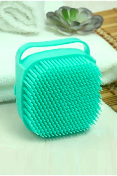 Peeling Etkili Banyo Lifi Kesesi Şampuan Hazneli Banyo Duş Fırçası Banyo Kesesi Sırt Kesesi - 1