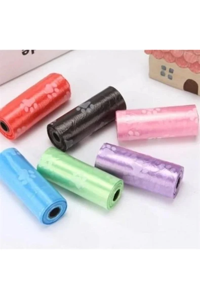 Kampanya Estevia 4Lü Evcil Hayvanlar Için Pati Desenli Kedi Köpek Kaka Poşeti Torbası Yeni!!! - Resim 4