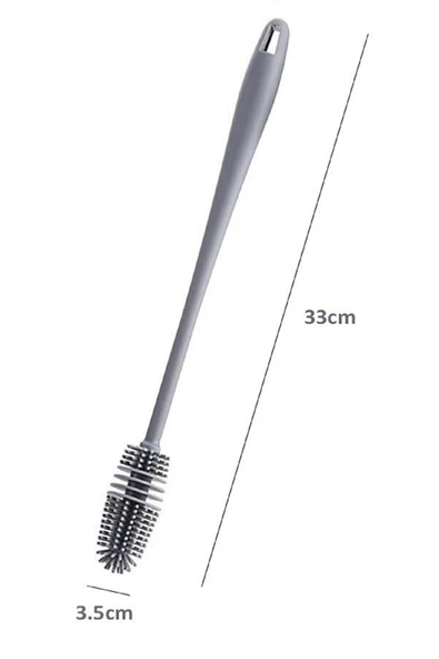Silikon Bardak Tabak Cam Şişe Fincan Yıkama Fırçası Çok Fonksiyonlu Bulaşık Temizleme Fırçası - 5