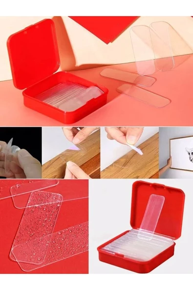 Mini 60 Parça Çok Amaçlı Çift Taraflı Bant (KUTULU) ürün görseli 1