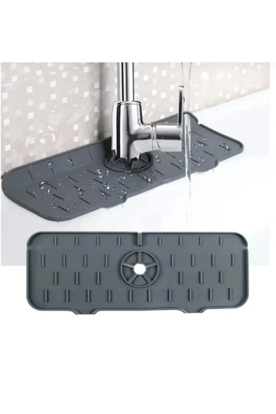 Premium Kalite Evye Mutfak Lavabo Bataryası Musluk Altı Su Emici Matı Su Sızdırmaz Önleyici Mat - Resim 3