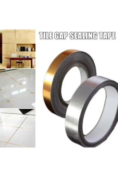 Çok Amaçlı Dekoratif Süsleme Bandı Duvar Kapı Pencere Fayans Banyo 50 Metre Altın Renk - Resim 2