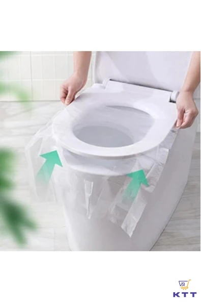 Hijyenik Tek Kullanımlık Klozet Kapağı Poşeti 50 Adet POŞETLİ ürün görseli 1