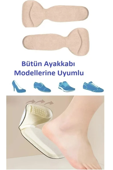 Ortopedik Ayarlanabilir Yüksek Topuklu Ayakkabı Spor Babet Topuk Vurma Önleyici Koruyucu Destek Ped - Resim 4