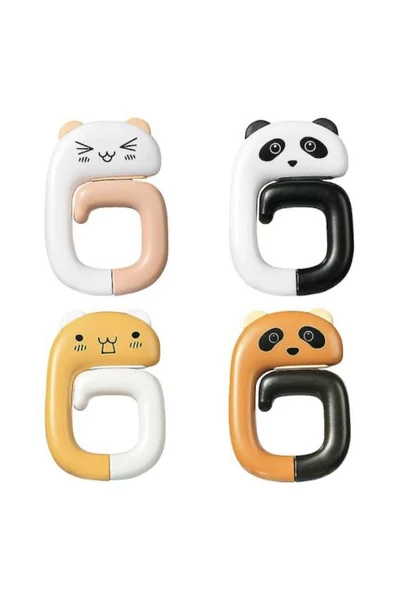 Çok Amaçlı Panda Motifli Askılık (1 adet Çok Renkli Belirtilmemiş Plastik TR ürün görseli 1