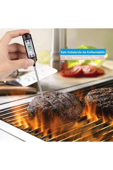 Dijital Yemek Gıda Mutfak Termometresi - Resim 2