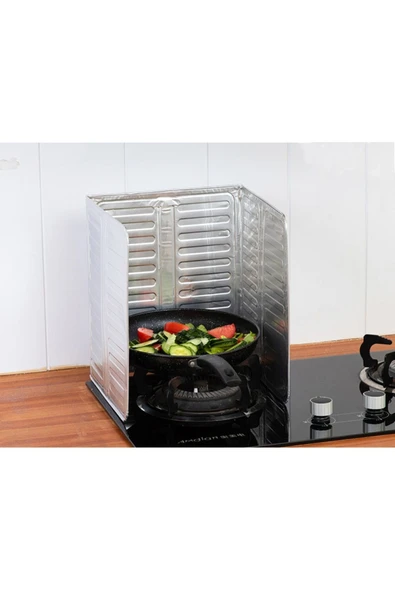 Ocak Yağ Sıçrama Koruyucuu Katlanır Alüminyum Levha (I1) - Resim 6