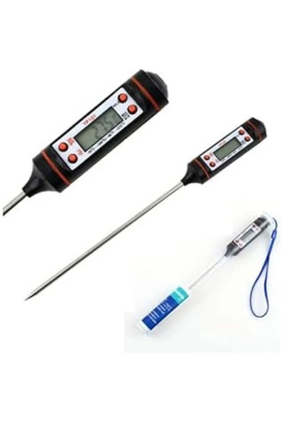nhlshp Gıda Termometresi Dijital Sıcaklık Derece Kutulu Et Süt Mama Yemek Isı Ölçer gextrnh 1