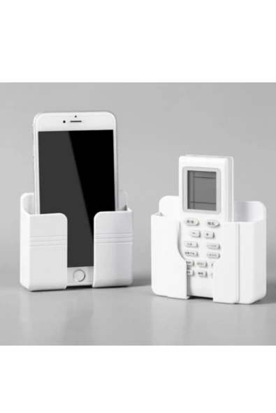 Pratik Telefon Ve Kumanda Standı Plastik 1 Adet Beyaz Belirtilmemiş Plastik - Resim 2