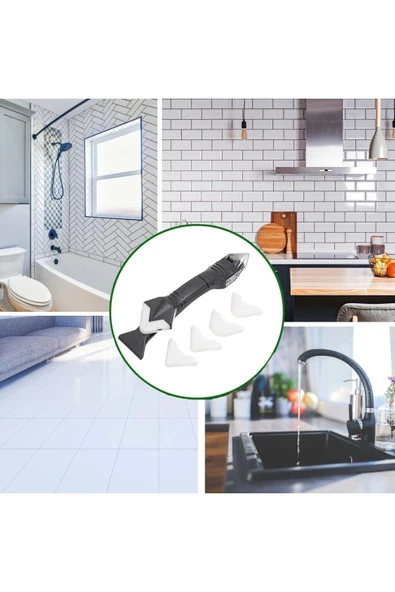 Fayans Derz Silikon Kazıyıcı Sıyırıcı Ve Uygulayıcı Aparat 3 Ü 1 Arada - Resim 2