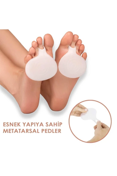 MG05 - Silikon Metatars Desteği | Yumuşak, Darbe Emici, Ayak Ön Bölgesi Için Koruyucu Ped - Resim 3