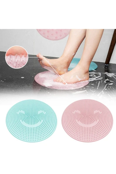 Kampanya Estevia Silikon Fırçalı Banyo Masaj Matı Ve Ayaklar Için Topuk Masaj Paspası Yeni!!! - Resim 3