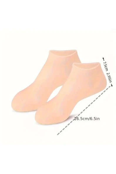 Silikon Ayak Bakım Çorabı Nemlendirici Jel Çorap Çatlak Önleyici Ölü Deri Atıcı Çorap Ayak Bakımı - 3