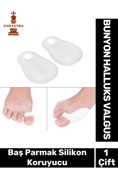Özel Üretim Kemik Ayak Baş Parmak Bunyon Makarasız Halluks Valgus Silikon Koruyucu 1 Çift ürün görseli 1