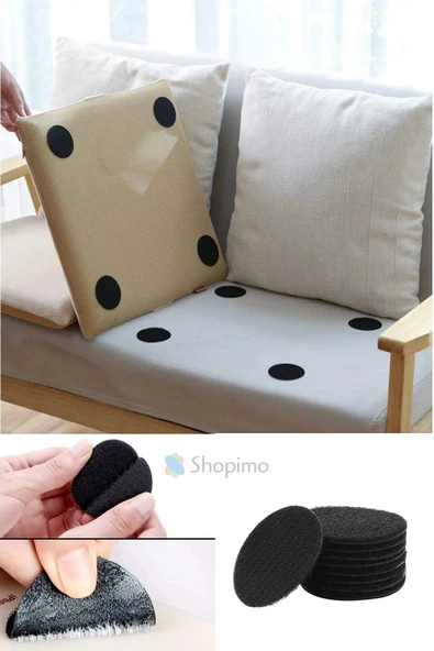 Halı Kilim Koltuk Örtüsü Oto Araç Paspas Sabitleyici Kaydırmaz Cırt Yapışkanlı Ped (10 ADET) - Resim 5