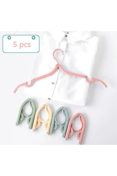 Katlanabilir Portatif Elbise Askısı 5 Adet ürün görseli 1