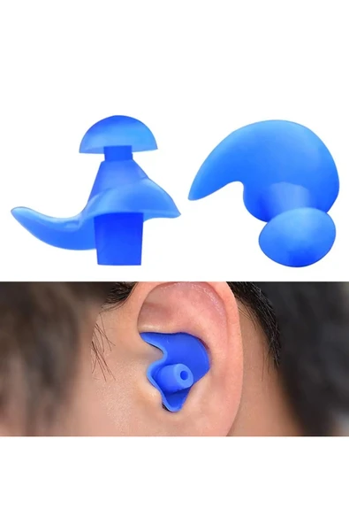 Özel Gürültü Azaltan Su Bloke Eden Silikon Yüzücü Su Geçirmez Deniz Kulak Burun Tıkayıcı Havuz Seti - Resim 4