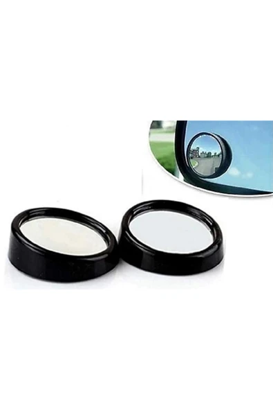 Kör Nokta Ayna Ayarlanabilir Yuvarlak 50mm Siyah Ikili ( Set ) ürün görseli 1