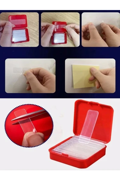 Mini 60 Parça Çok Amaçlı Çift Taraflı Bant (KUTULU) - Resim 3