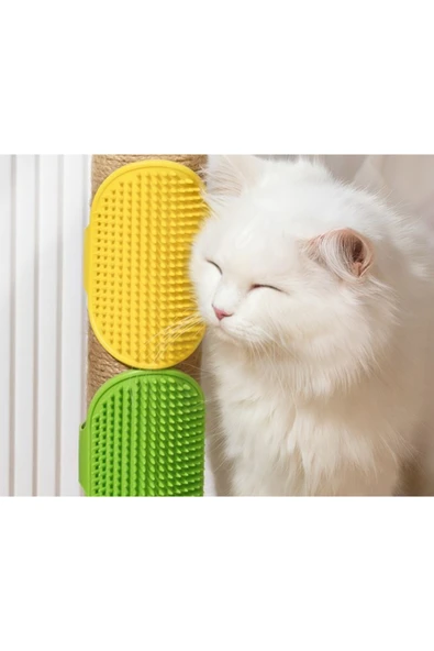Evcil Hayvan Silikon Tüy Toplama Yıkama Fırçası - Resim 4